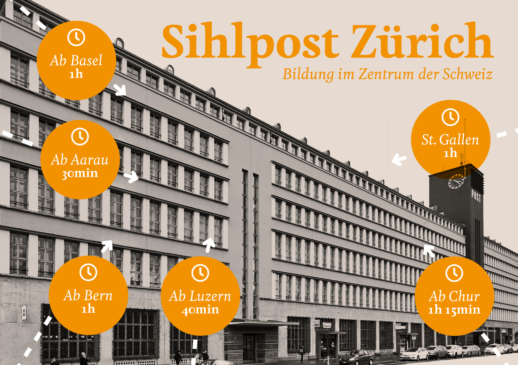 Grafik Anfahrt Sihlpost